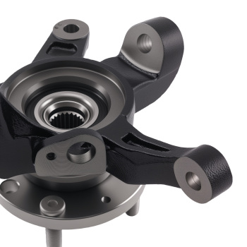 Front Driver Steering Knuckle compatible for Chevy Aveo/G3 04-11 96535190 96870493 Steel