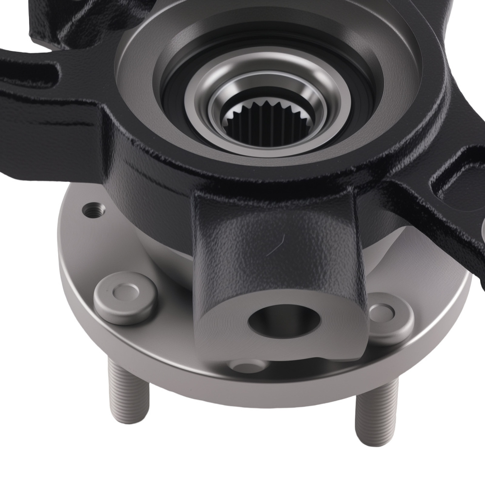 Front Driver Steering Knuckle compatible for Chevy Aveo/G3 04-11 96535190 96870493 Steel