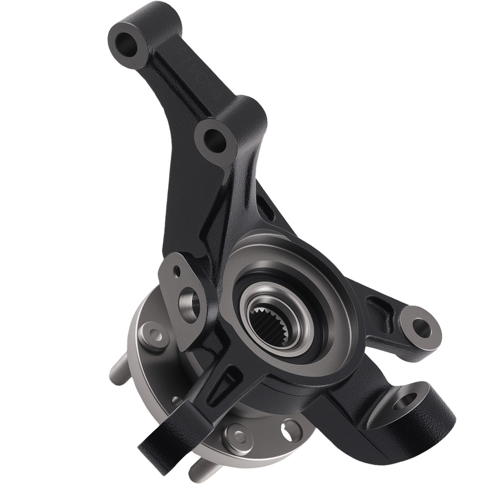 Front Driver Steering Knuckle compatible for Chevy Aveo/G3 04-11 96535190 96870493 Steel