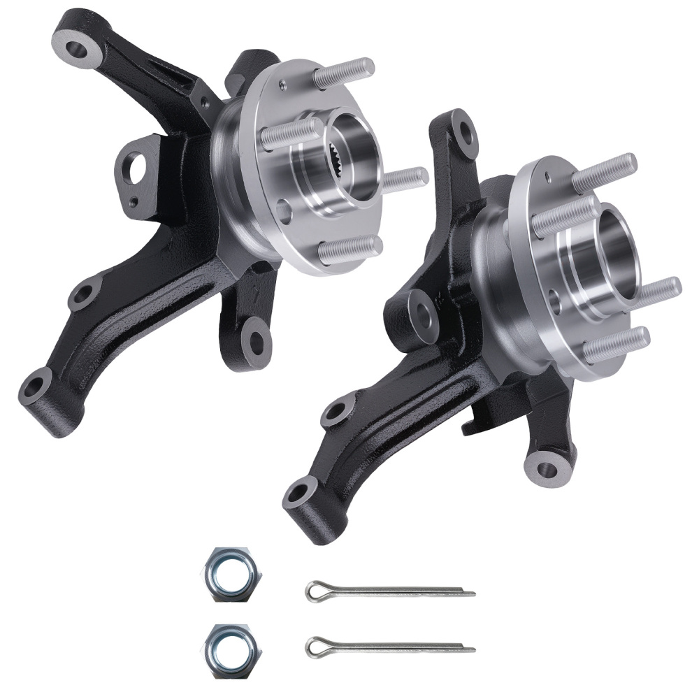 Front Steering Knuckle Set compatible for Chevy Aveo compatible for Pontiac G3 2004-2011 96535190 96535191