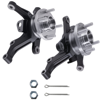 Front Steering Knuckle Set compatible for Chevy Aveo compatible for Pontiac G3 2004-2011 96535190 96535191