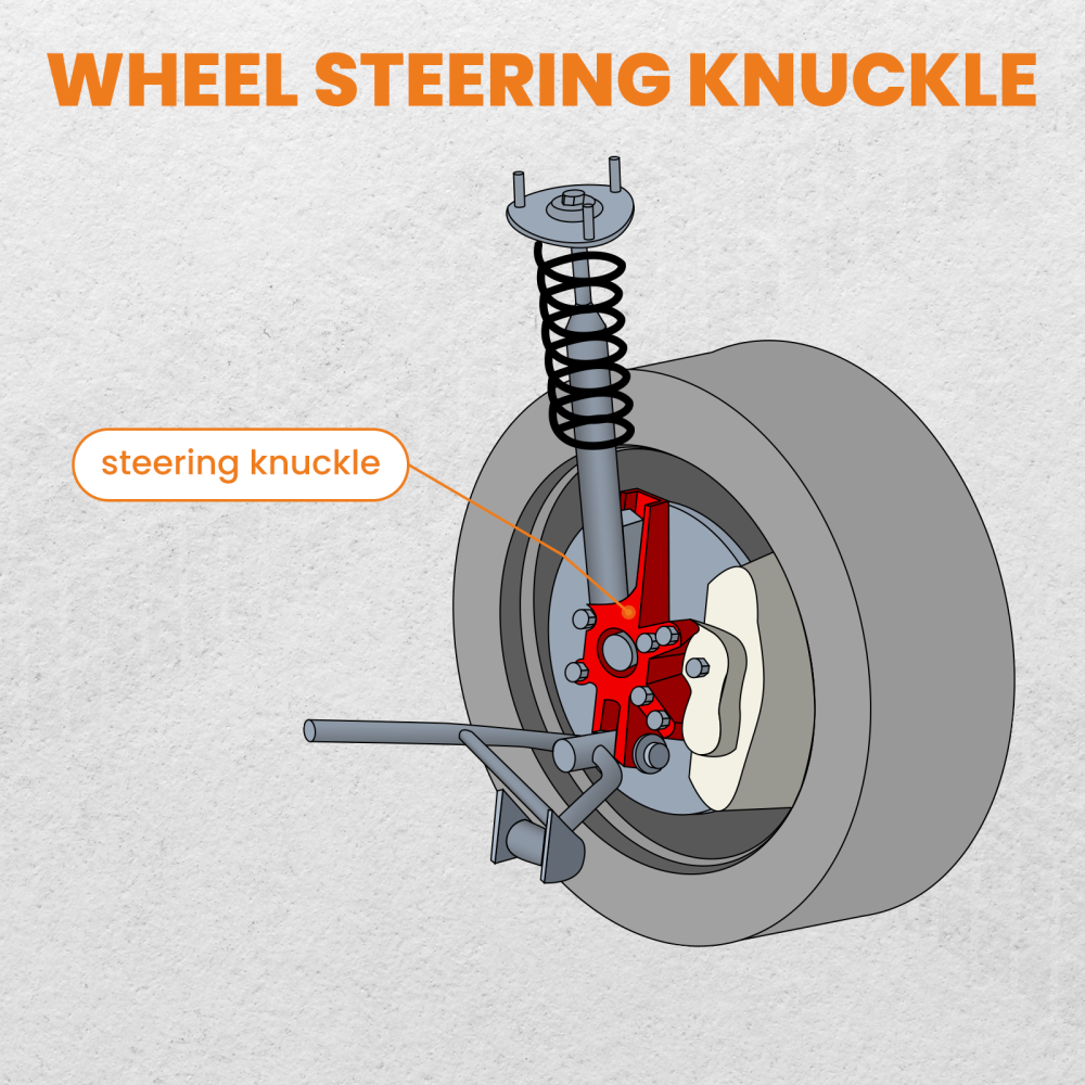 Front Right Steering Knuckle compatible for Toyota Tacoma 2005-2019 for 698-148 4321104060