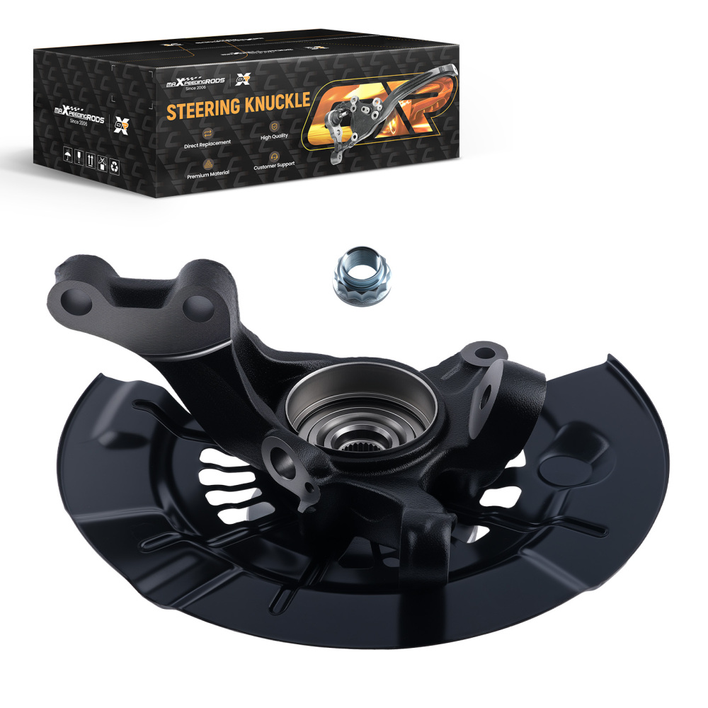 Front Left Steering Knuckle + Wheel Hub Bearing compatible for Toyota Camry 2015-2017 2.5L