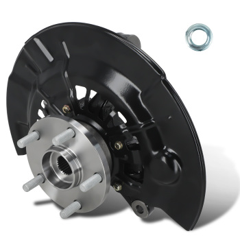 Front Left Steering Knuckle + Wheel Hub Bearing compatible for Toyota Camry KA686249 12-14