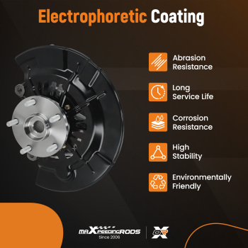 Front Left Knuckle Wheel Hub Bearing compatible for Toyota Camry 2007-2009 2.4L 686259