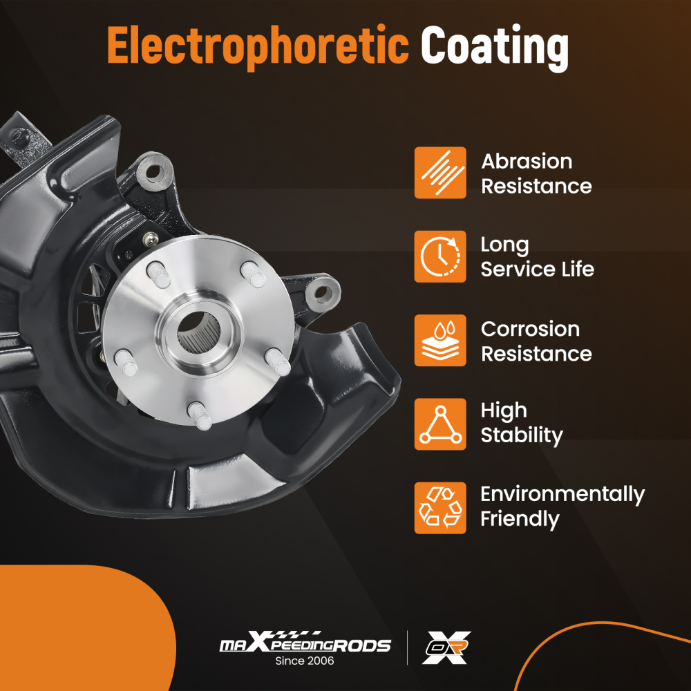 Front Right Steering Knuckle Wheel Hub Bearing compatible for Toyota Camry 2007 - 2009 3.5L