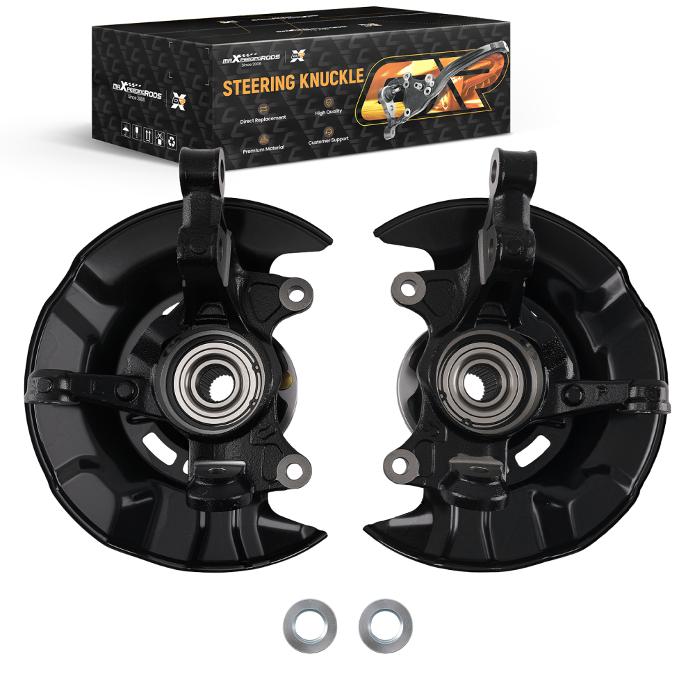 Front Steering Knuckles Wheel Hub Bearings compatible for TOYOTA COROLLA 2009-2013 698-381