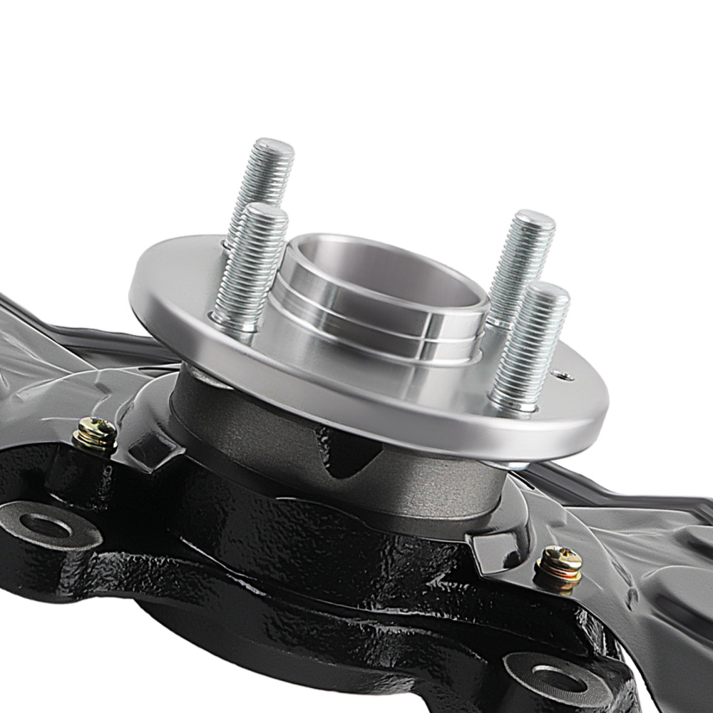 Left+Right Knuckle Steering Wheel Bearing Hub Assy Black compatible for Toyota Matrix 03-08