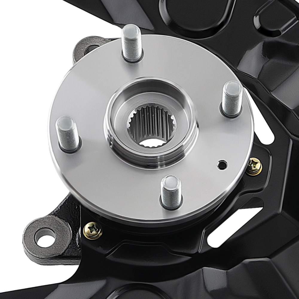 Left+Right Knuckle Steering Wheel Bearing Hub Assy Black compatible for Toyota Matrix 03-08
