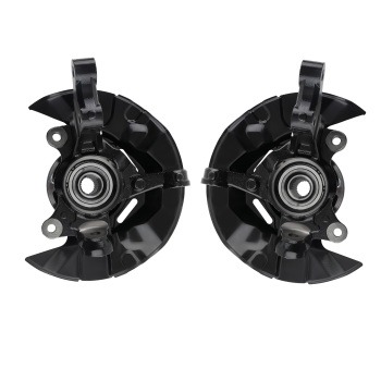Left+Right Knuckle Steering Wheel Bearing Hub Assy Black compatible for Toyota Matrix 03-08