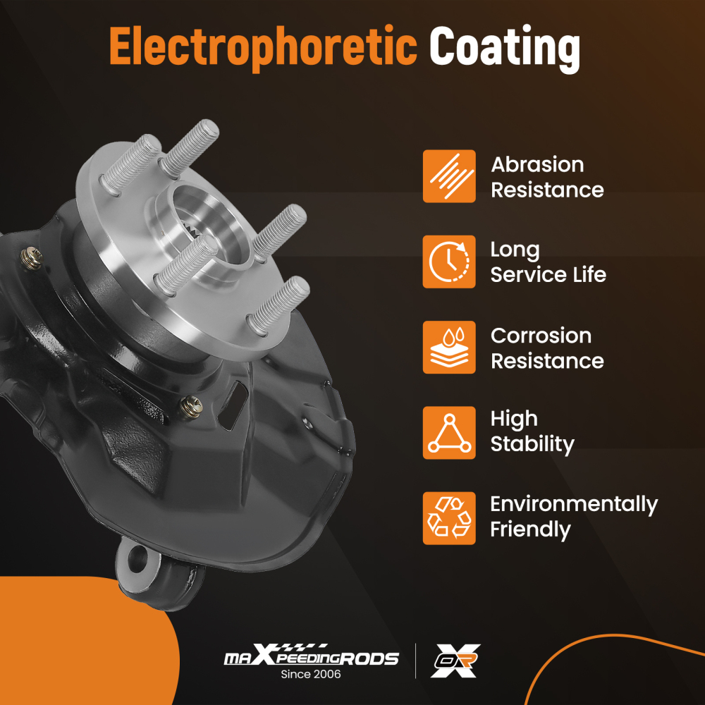 Front RH Steering Knuckle Wheel Hub Bearing compatible for Toyota Matrix 4-Wheel ABS 07-08