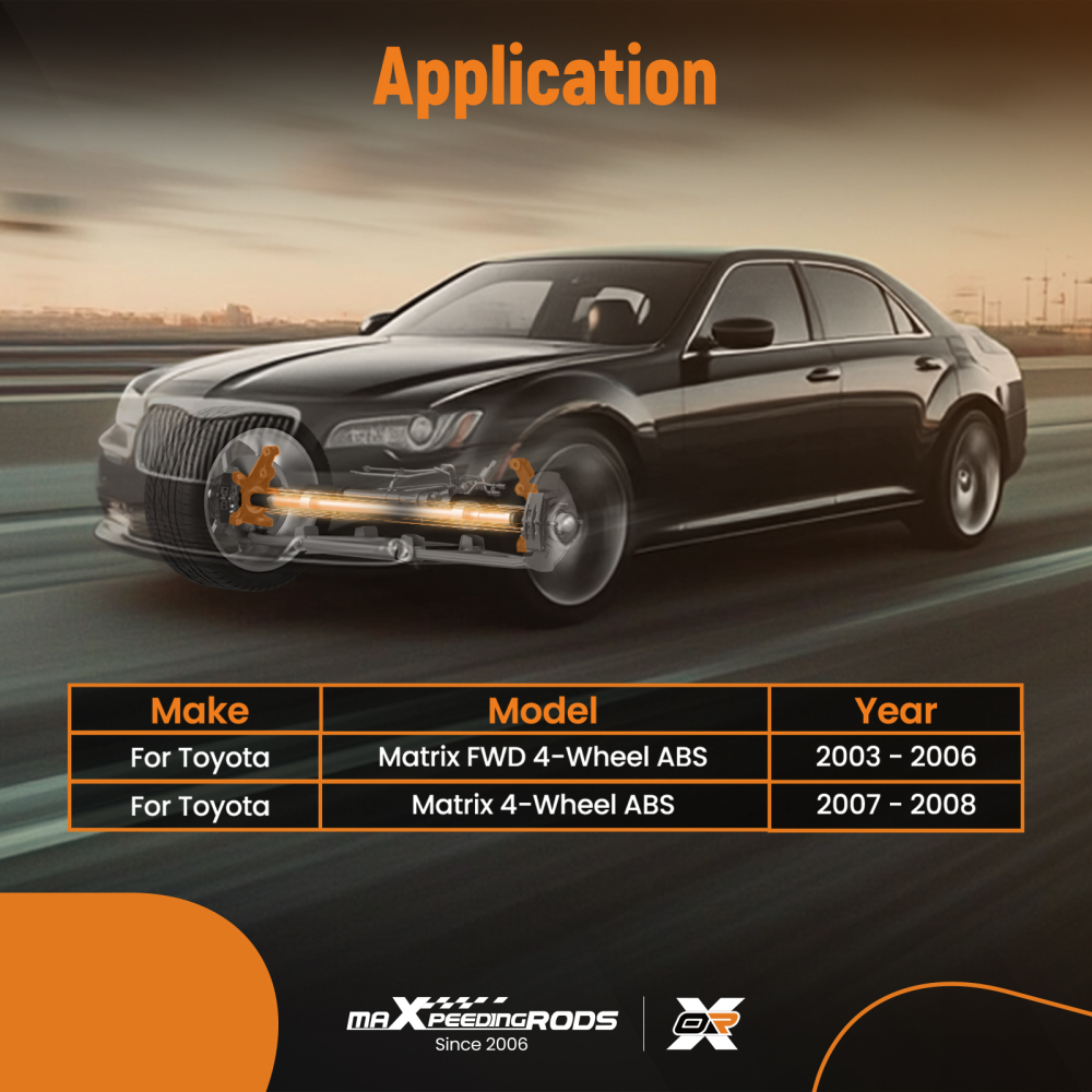 Front Left Steering KnuckleWheel Hub Bearing Assembly compatible for Toyota 698385