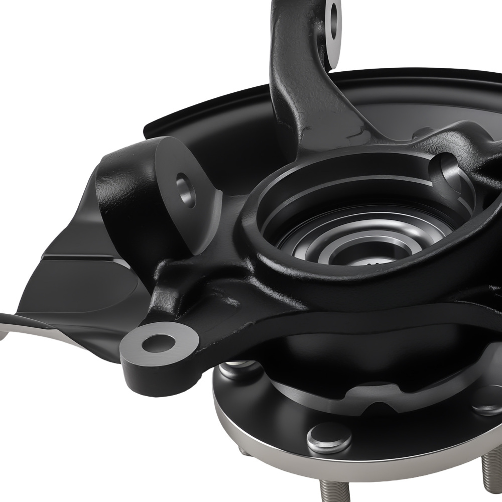 Pair Front Steering Knuckles+Wheel Hub Bearings compatible for Toyota Camry 698398 2004-06