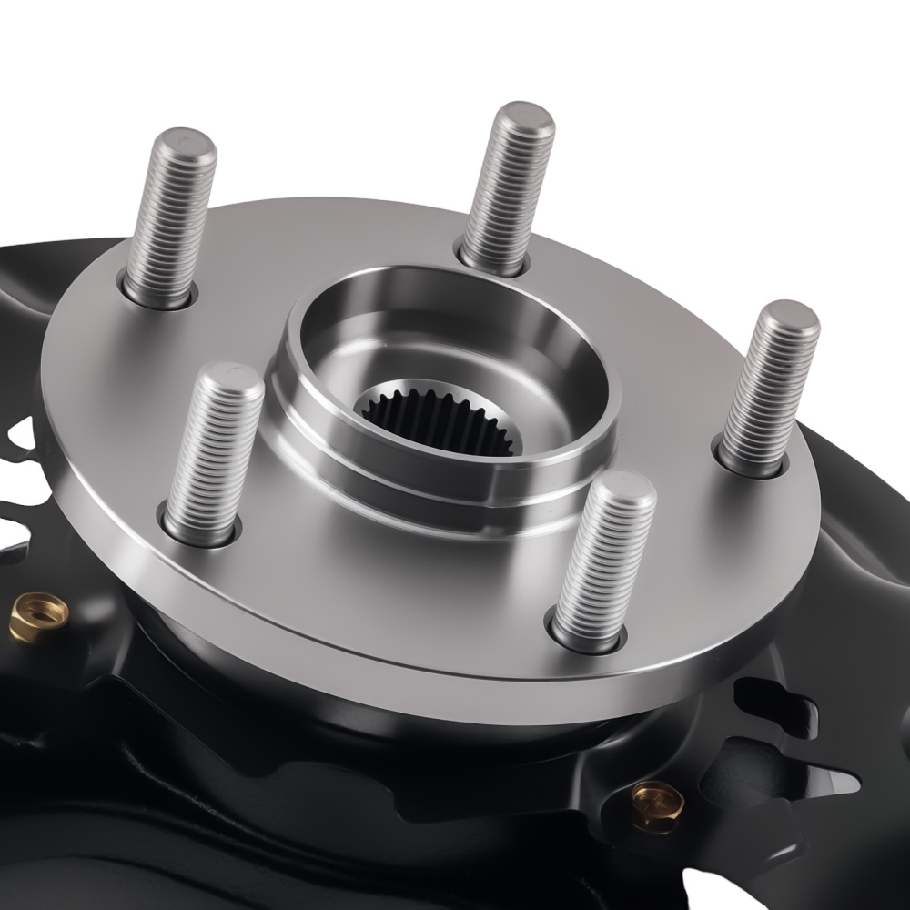 Pair Front Steering Knuckles+Wheel Hub Bearings compatible for Toyota Camry 698398 2004-06