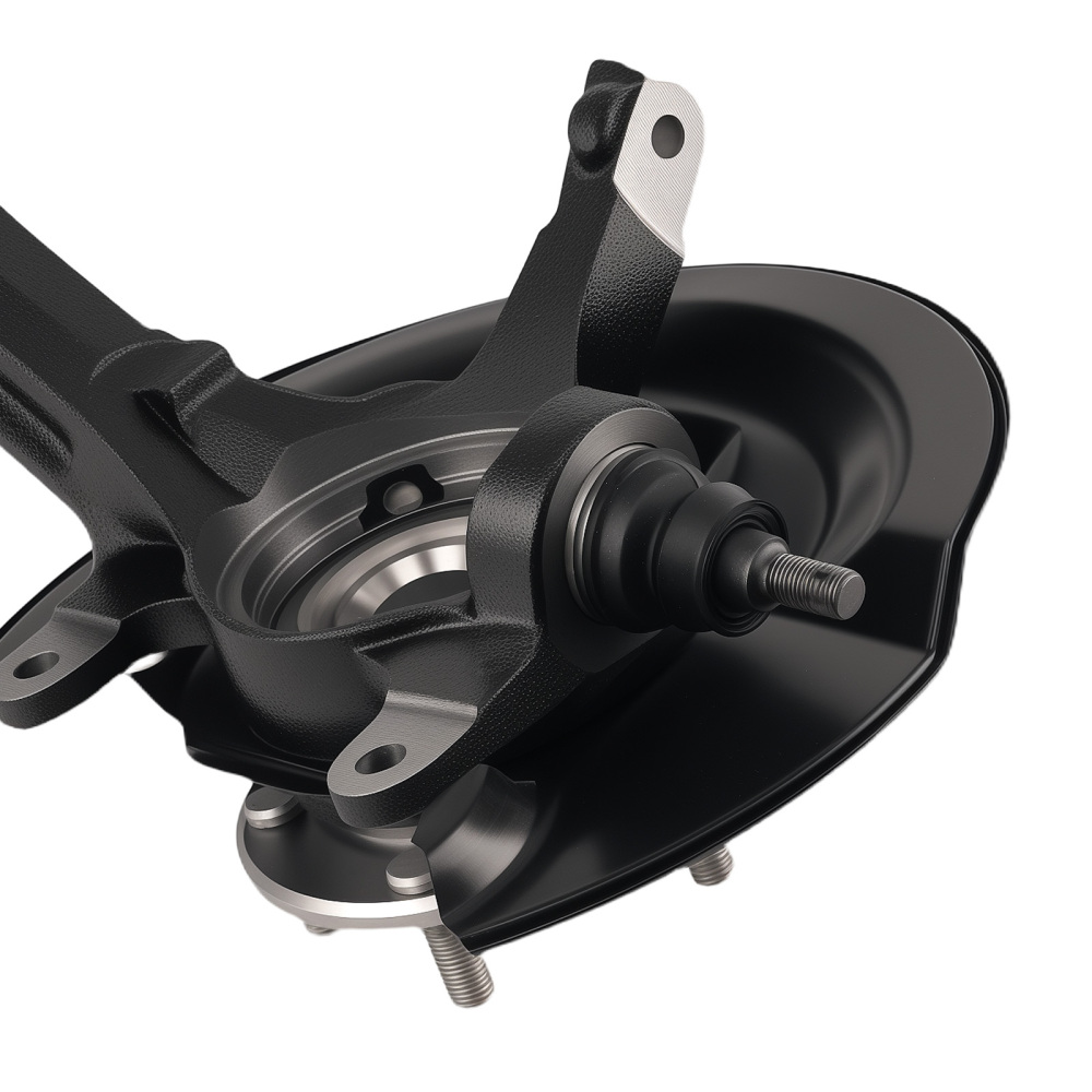 Front Right Steering Knuckle & Wheel Hub Bearing compatible for Honda Accord 2003-2007 New