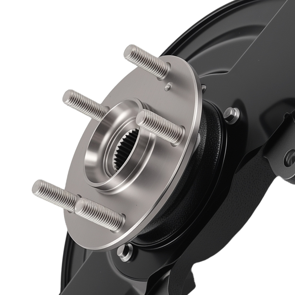 Front Right Steering Knuckle & Wheel Hub Bearing compatible for Honda Accord 2003-2007 New