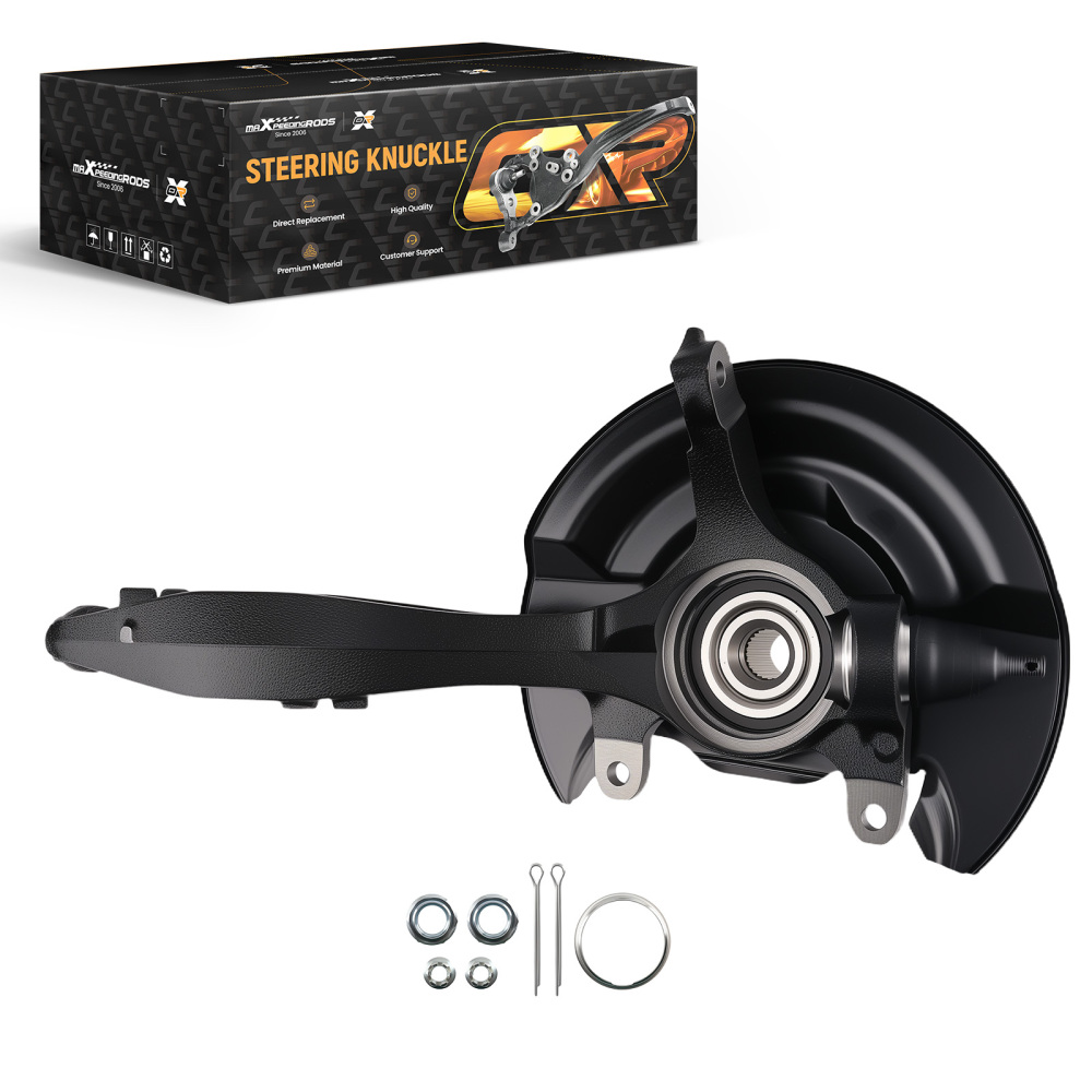 Front Right Steering Knuckle & Wheel Hub Bearing compatible for Honda Accord 2003-2007 New