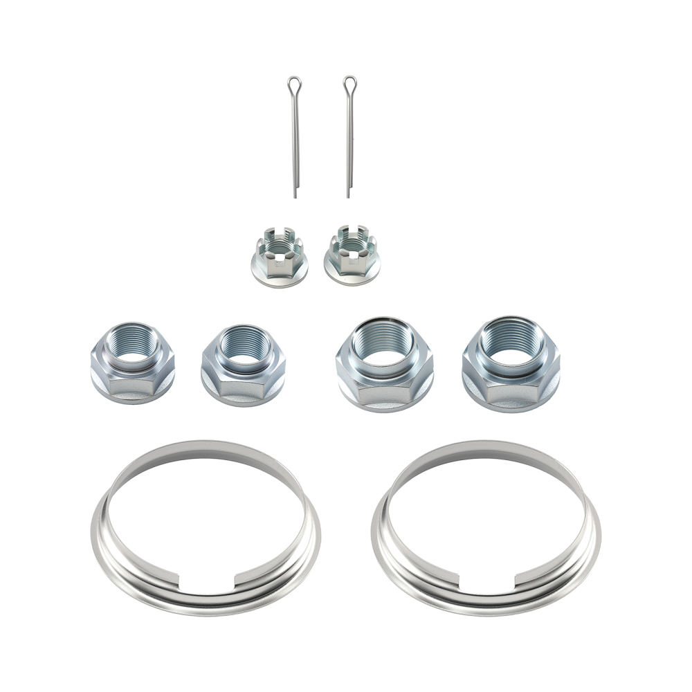 Pair Front LH RH Wheel Bearing Hub w/ Knuckle compatible for Honda Accord 2.4L 2003-2007