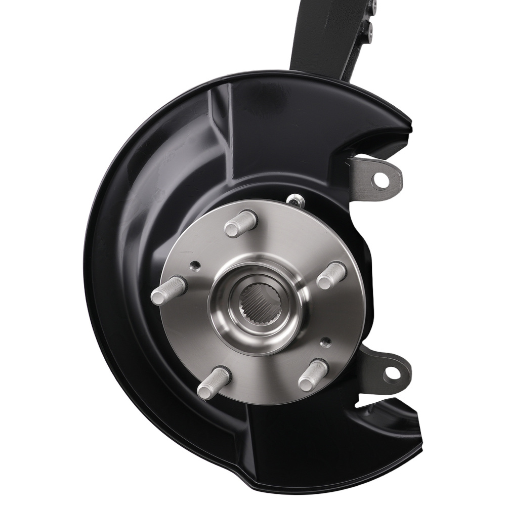 Pair Front LH RH Wheel Bearing Hub w/ Knuckle compatible for Honda Accord 2.4L 2003-2007