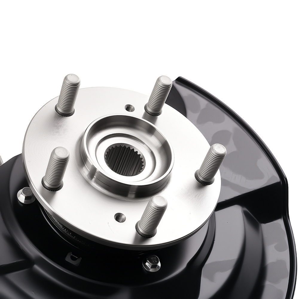 Pair Front LH RH Wheel Bearing Hub w/ Knuckle compatible for Honda Accord 2.4L 2003-2007