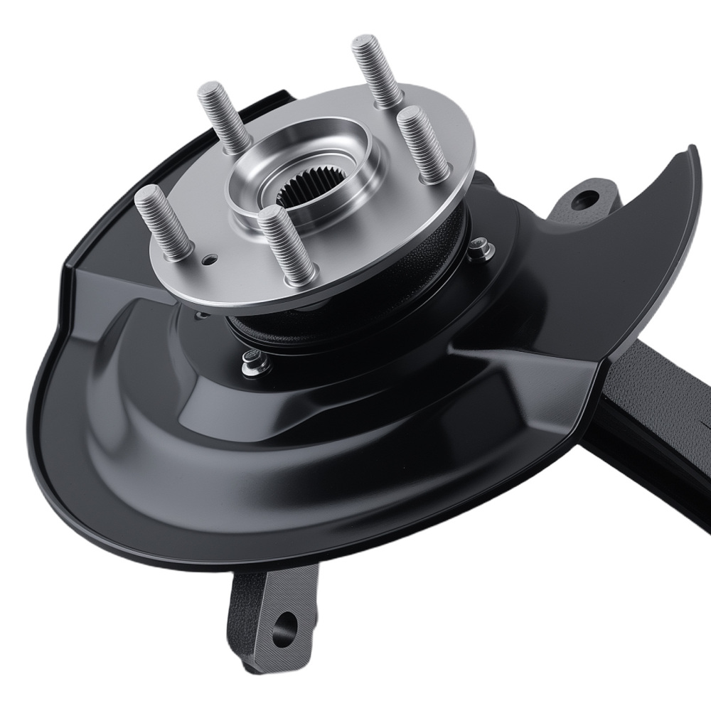 Front Steering Knuckle & Wheel Bearing Hub Assembly compatible for Honda Accord 03-07 2.4L