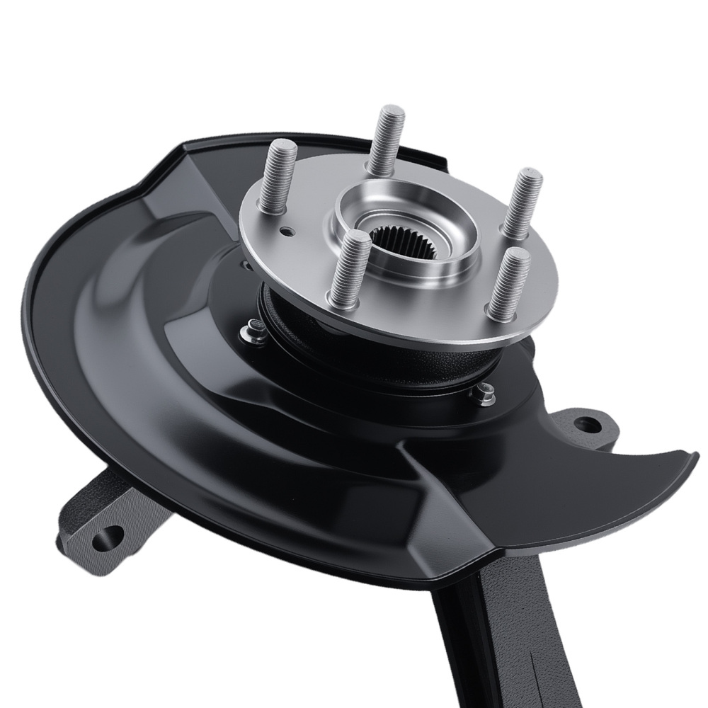 Front Steering Knuckle & Wheel Bearing Hub Assembly compatible for Honda Accord 03-07 2.4L