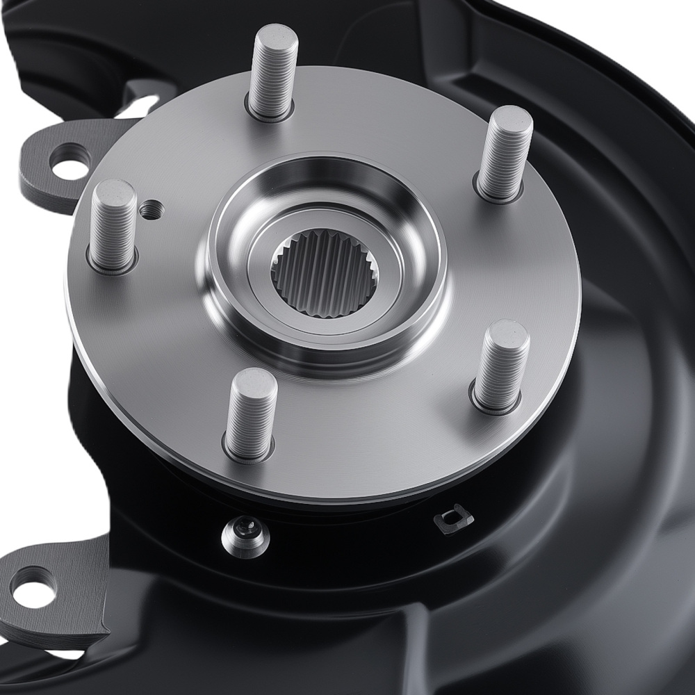 Front Steering Knuckle & Wheel Bearing Hub Assembly compatible for Honda Accord 03-07 2.4L