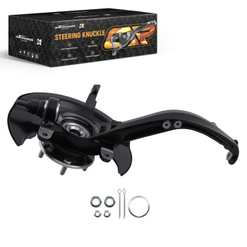 Front Steering Knuckle & Wheel Bearing Hub Assembly compatible for Honda Accord 03-07 2.4L