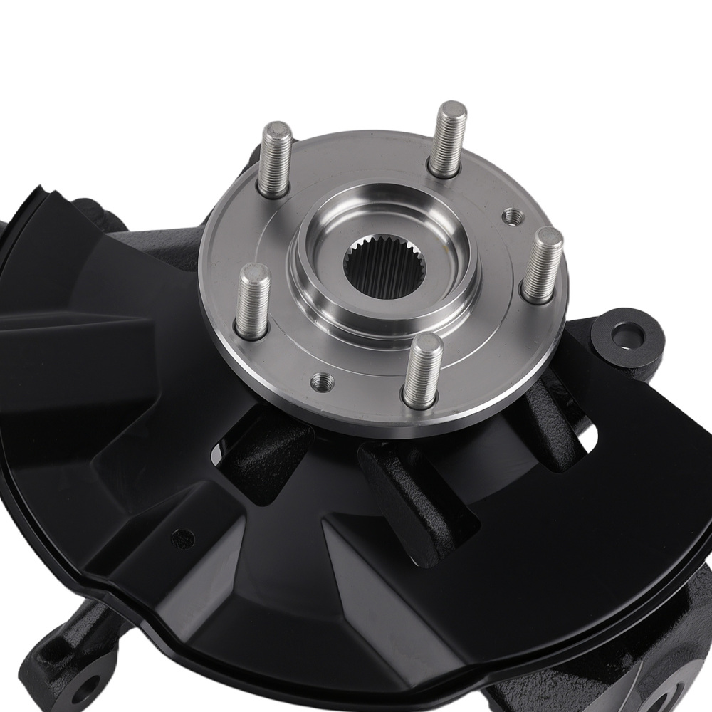 Front Passenger Steering Knuckle compatible for Ford Fusion 2006-2012 6E5Z-1104-AB Black