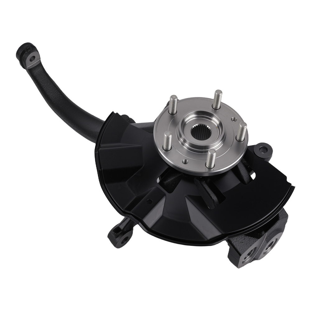 Front Passenger Steering Knuckle compatible for Ford Fusion 2006-2012 6E5Z-1104-AB Black