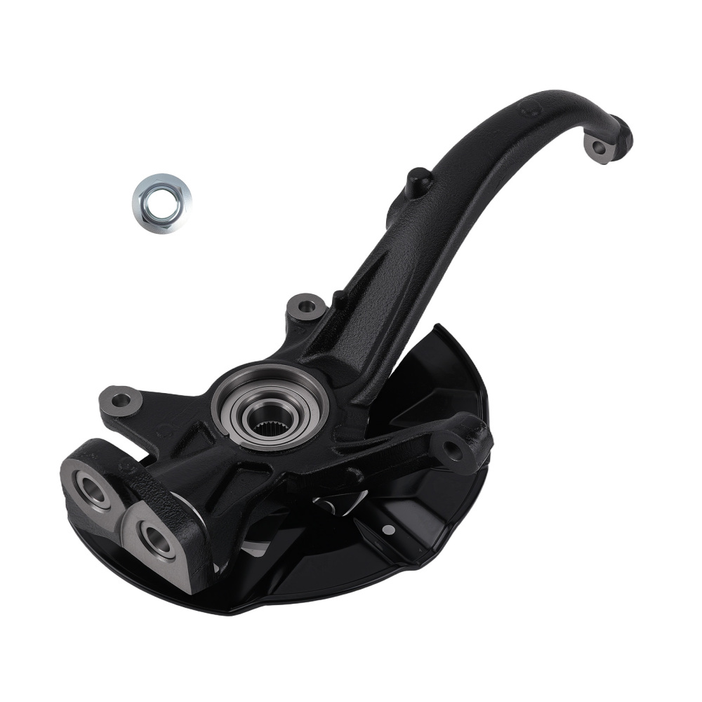 Front Passenger Steering Knuckle compatible for Ford Fusion 2006-2012 6E5Z-1104-AB Black