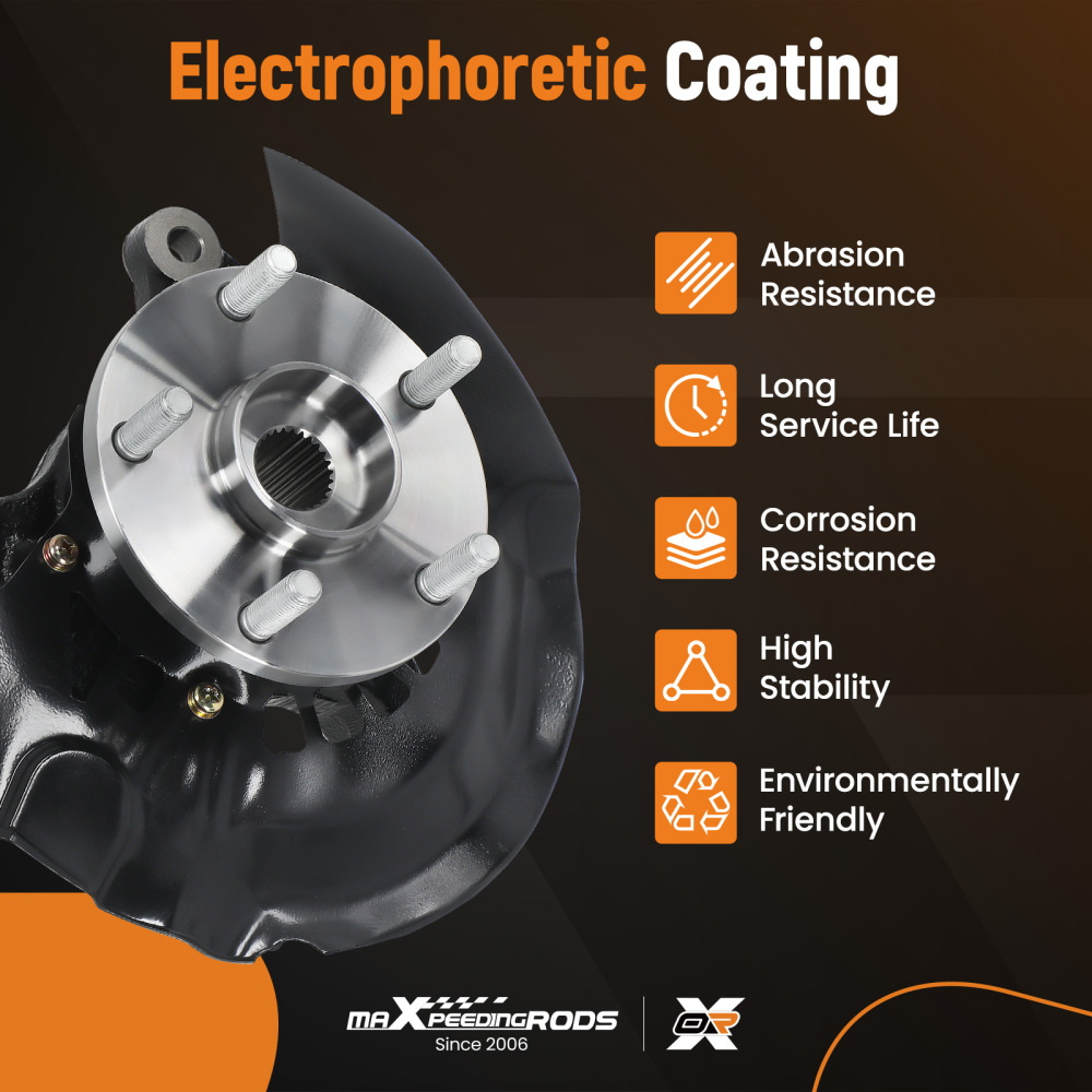 Front Left Steering KnuckleWheel Hub Bearing Assembly Compatible for Toyota Highlander