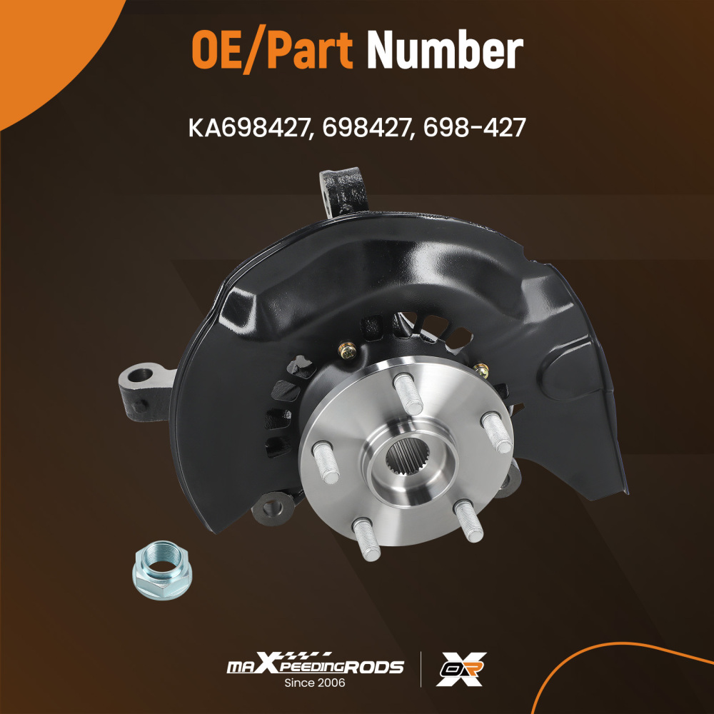 Front Left Steering KnuckleWheel Hub Bearing Assembly Compatible for Toyota Highlander