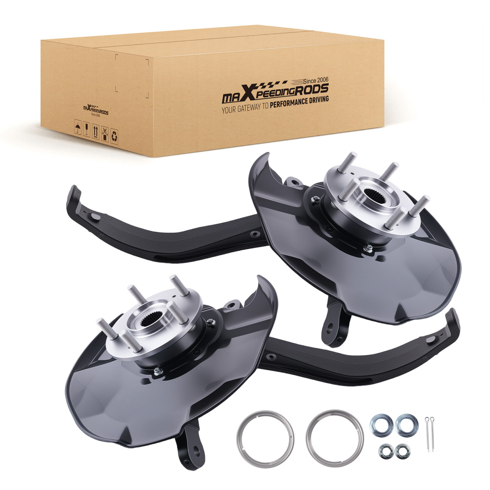 Pair Front Wheel Bearing Hub Knuckle Assembly compatible for Honda Accord 2.4L 3.5L 2008-12