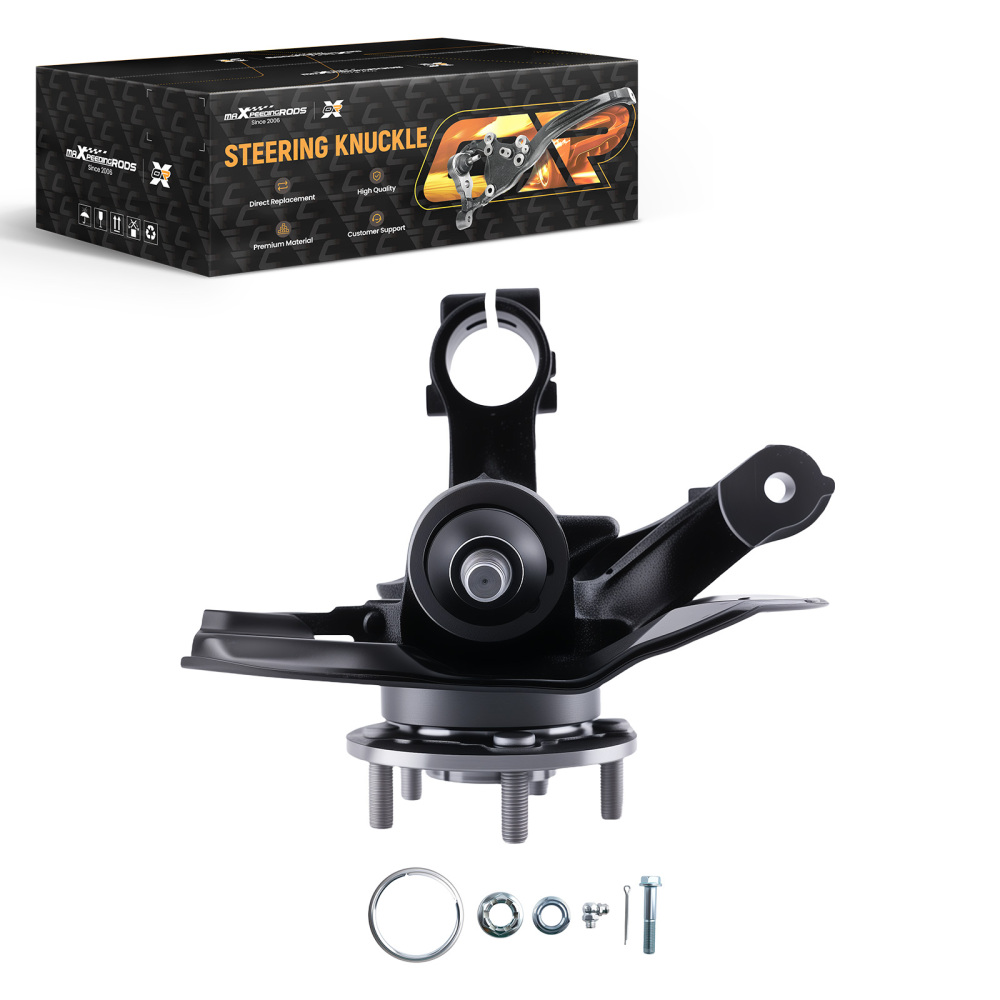 Front Steering Knuckle & Wheel Hub Bearing Assembly compatible for Honda Accord 698-474