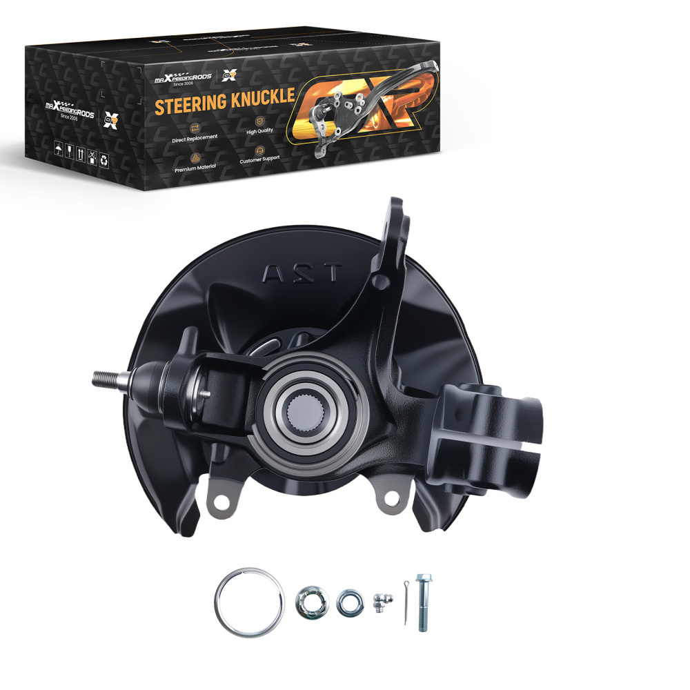Front Left Steering Knuckle & Wheel Hub Bearing for 2013 2014-2016 compatible for Honda Accord
