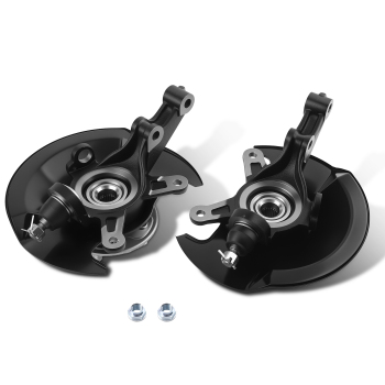 Front Driver Passenger Steering Knuckle compatible for Honda Civic 1.7L 2001-2002