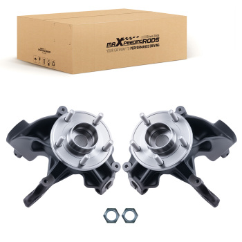 2xFront Wheel Hub Bearing Steering Knuckle Assembly compatible for Ford Focus 2.0L 12-18