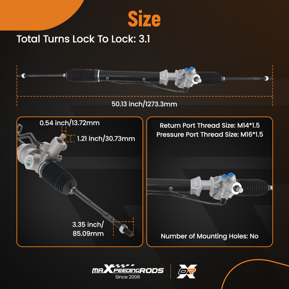 Steering Rack Assembly compatible for Infiniti QX4/Compatible for Nissan Pathfinder 1996-2004 490010W000