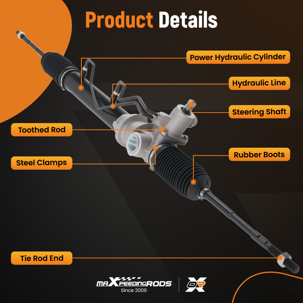 Steering Rack Assembly compatible for Infiniti QX4/Compatible for Nissan Pathfinder 1996-2004 490010W000