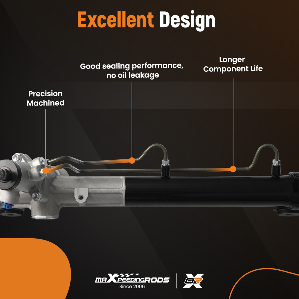 Power Steering Rack and Pinion Assembly compatible for Toyota Sienna 2004-2010 26-2619