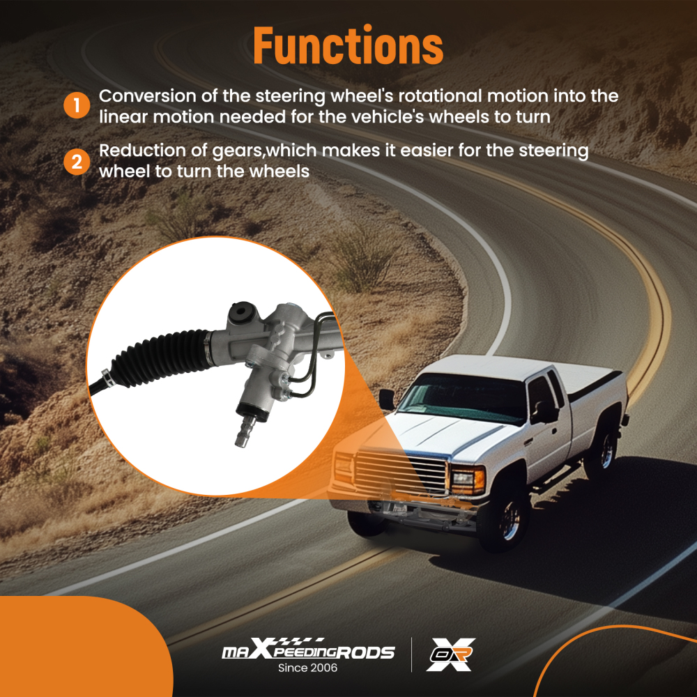 Power Steering Rack and Pinion Assembly compatible for Toyota Sienna 2004-2010 26-2619