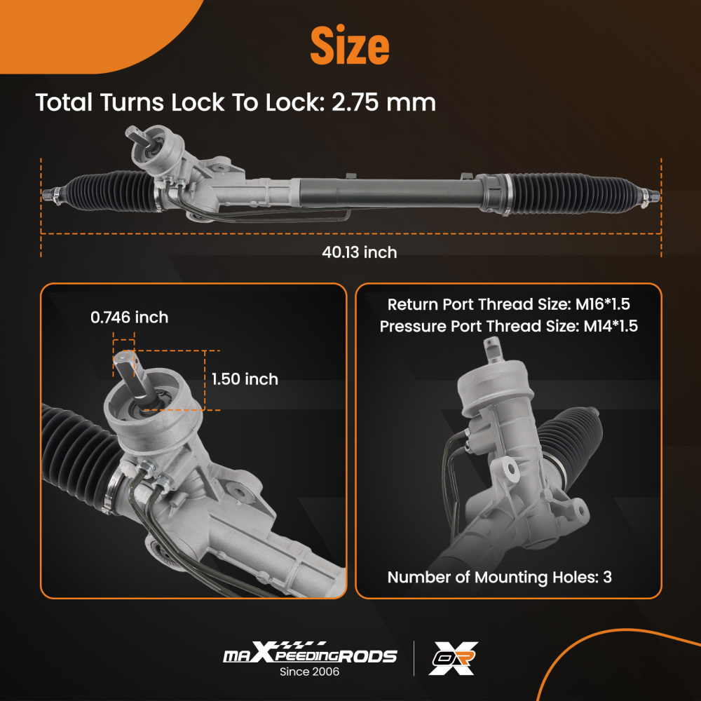 Power steering gear for Nissan Interstar X70 Opel Movano J9 F9 H9 1998-2010