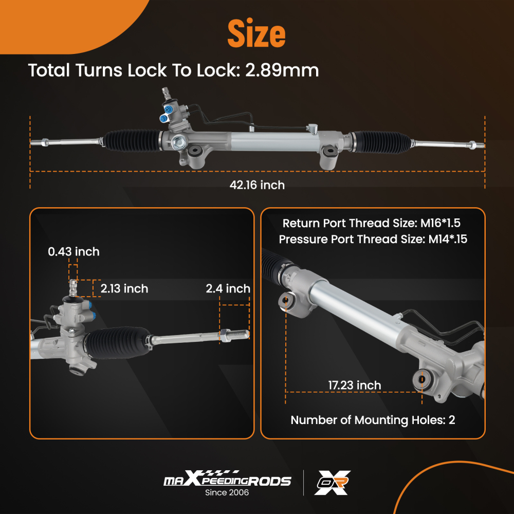 Power Steering Box Rack compatible for Toyota Hilux Vigo 3.0 2.5 44200-0K030 2005-2015	