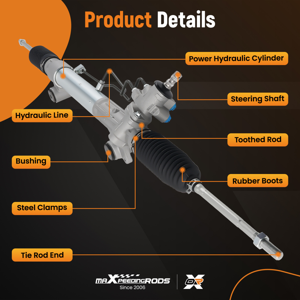 Power Steering Box Rack compatible for Toyota Hilux Vigo 3.0 2.5 44200-0K030 2005-2015	