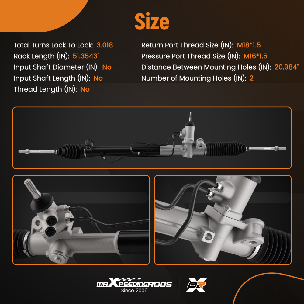 Complete Steering Rack compatible for Ford Territory 4.0L AWD RWD 2004-11 DSR735L