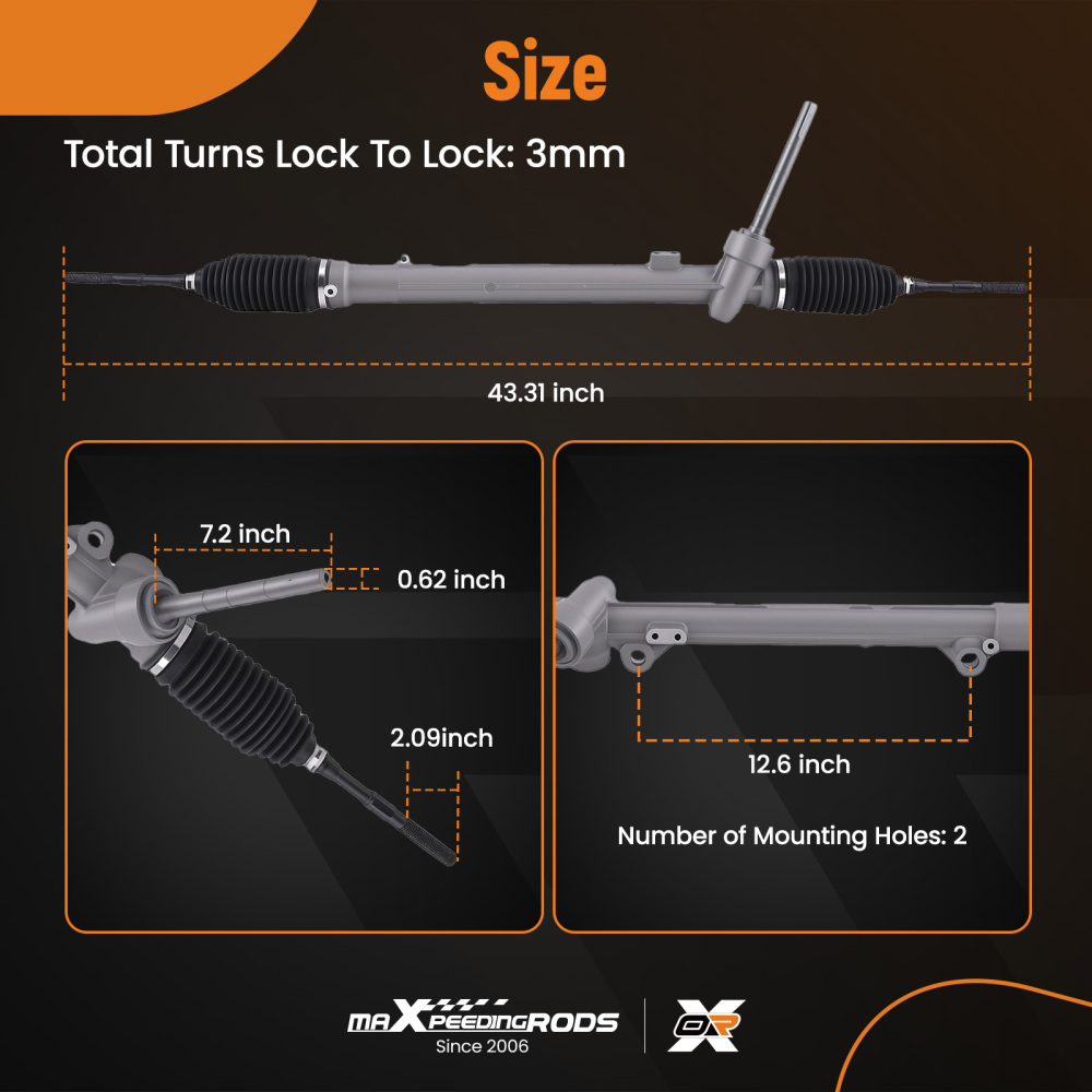 Crémaillère Direction compatible pour Nissan Rogue Select 2014-2015 48001-JD90B Assistée