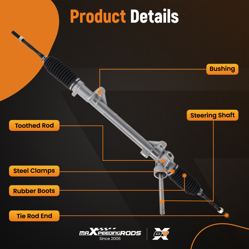 Power Steering Rack and Pinion compatible for Nissan Juke 2011-2017 L4 1.6L 480011KA0D