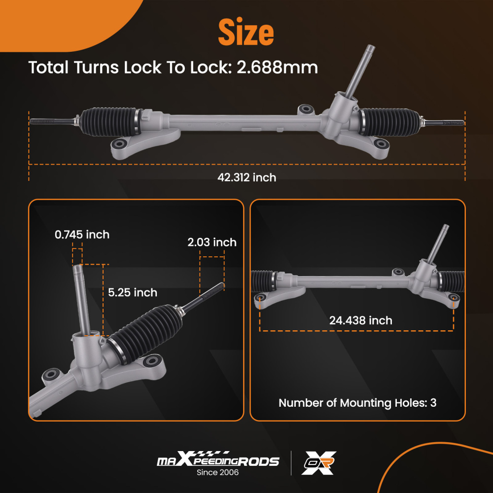 Cremagliera dello Sterzo compatibile per Ford Fiesta Van 1.25L-1.6L 2008-2017 1543718