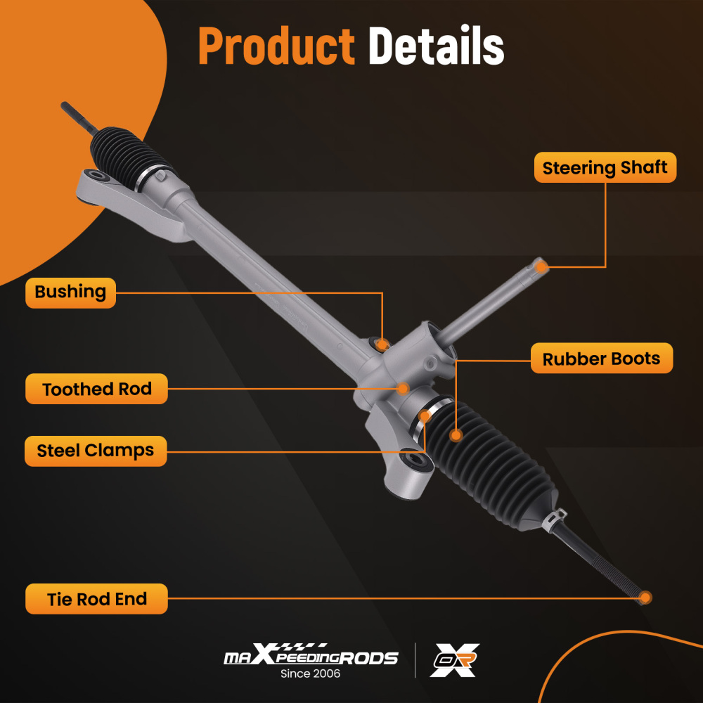 Cremagliera dello Sterzo compatibile per Ford Fiesta Van 1.25L-1.6L 2008-2017 1543718